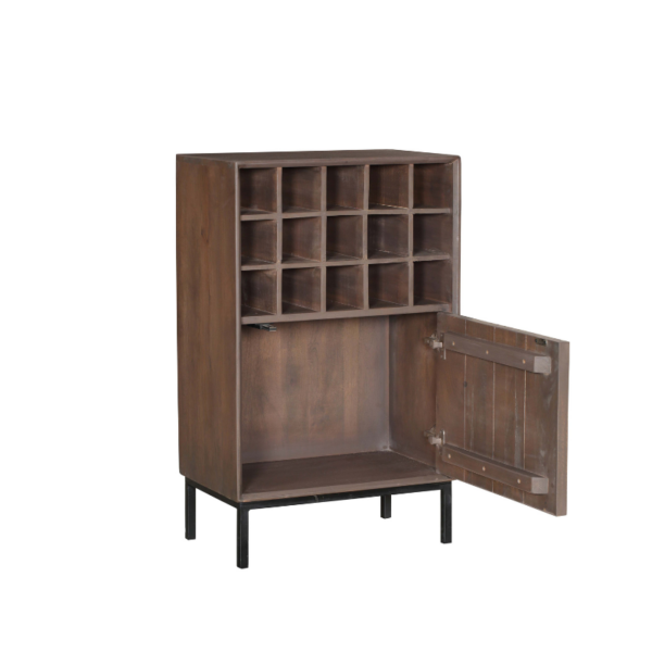 Wine cabinet Madison Walnut | 55 cm