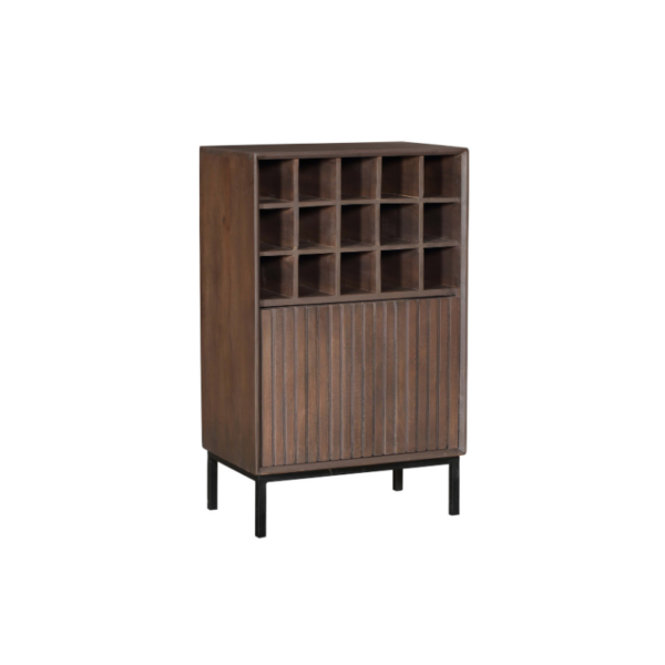 Wine cabinet Madison Walnut | 55 cm