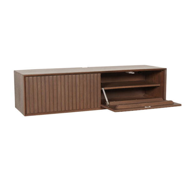 Floating TV cabinet Vision Walnut | 160 cm