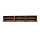Floating TV cabinet Vision Walnut | 160 cm