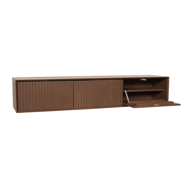 Floating TV cabinet Vision Walnut | 160 cm