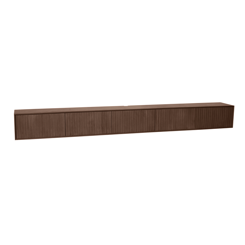 Floating TV cabinet Vision Walnut | 160 cm