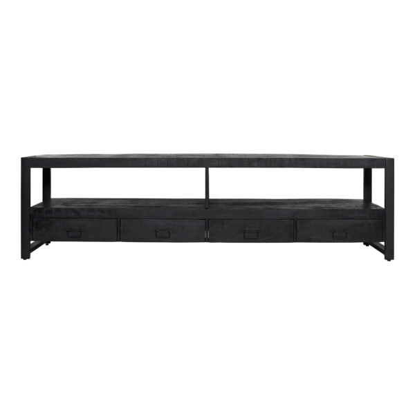 TV cabinet Boaz Black | 220 cm