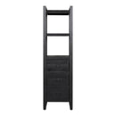 Bookcase Boaz Black 3 drawers | 55 cm