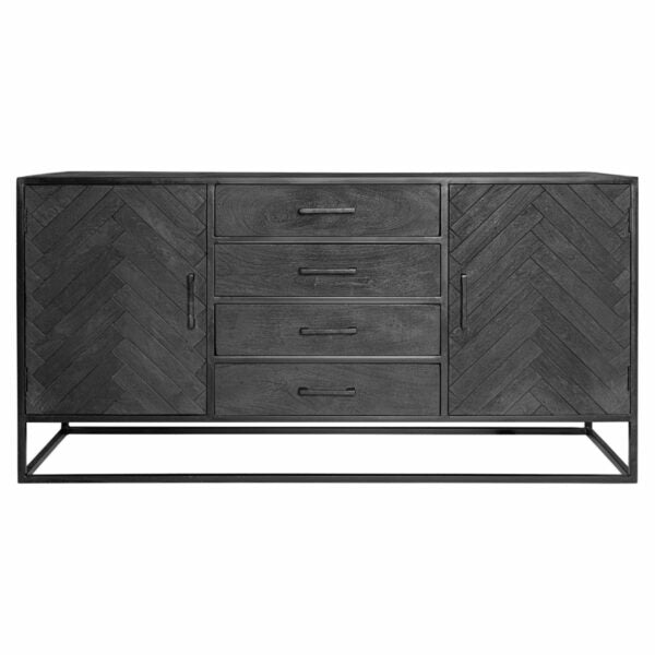 Sideboard New York Black | 165 cm