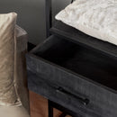 Bookcase Deventer Black 2 drawers | 55 cm