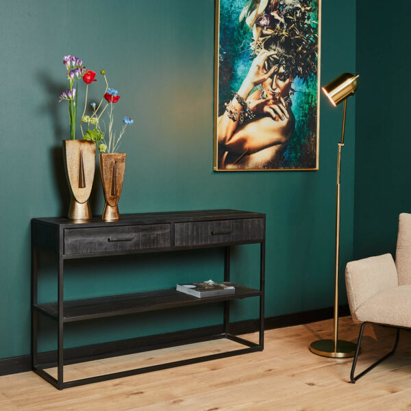 Side table Denver Black | 120 cm