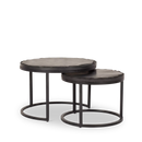 Salontafel Ora Black Kadappa Stone| 60 cm | Set van 2