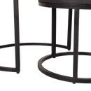 Salontafel Ora Black Kadappa Stone| 60 cm | Set van 2