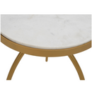 Side table Kay White marble | 40 cm