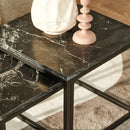 Salontafel Daan Black marble | 50 cm | Set van 2