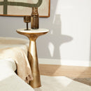 Side table Essy White marble | 38 cm