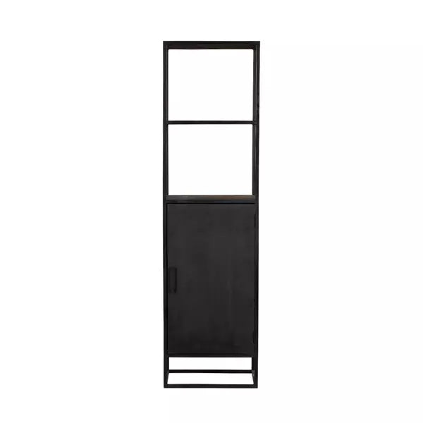 Bookcase Deventer Black 1 door | 55 cm