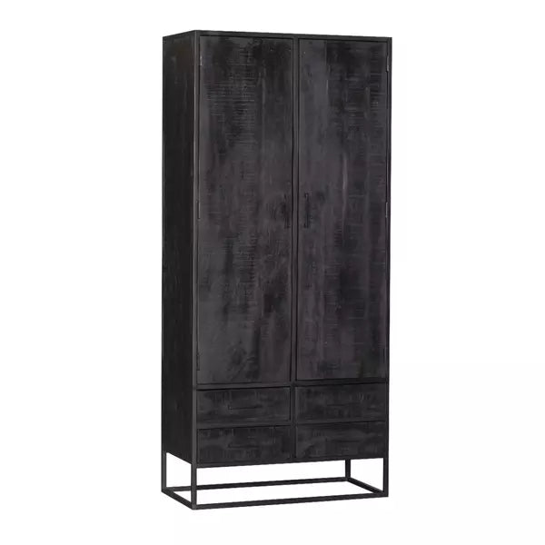 Schrank Denver Schwarz | 90 cm