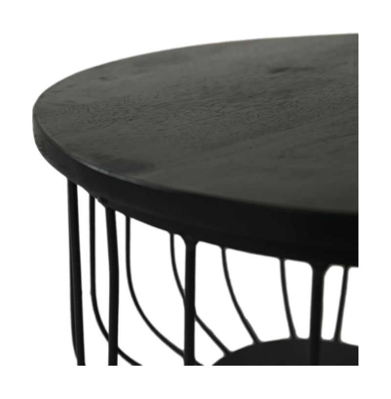 Side table Boaz Black | 60 cm