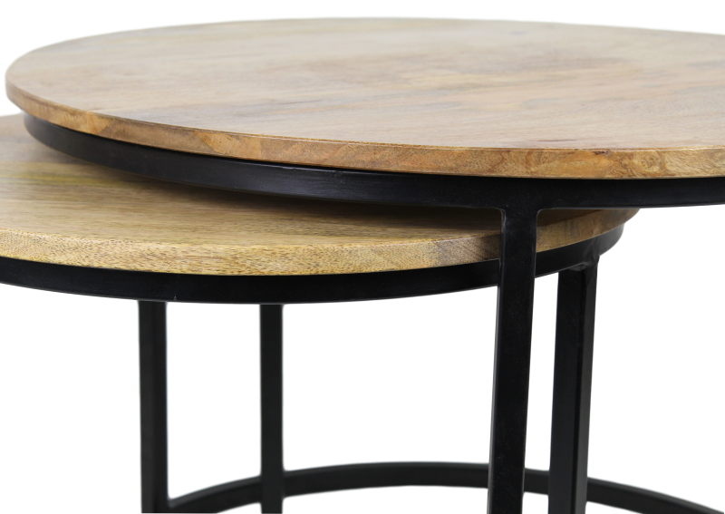 Side table Boaz Black | 60 cm