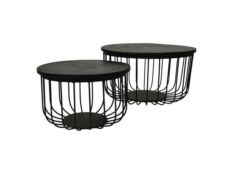 Side table Boaz Black | 60 cm