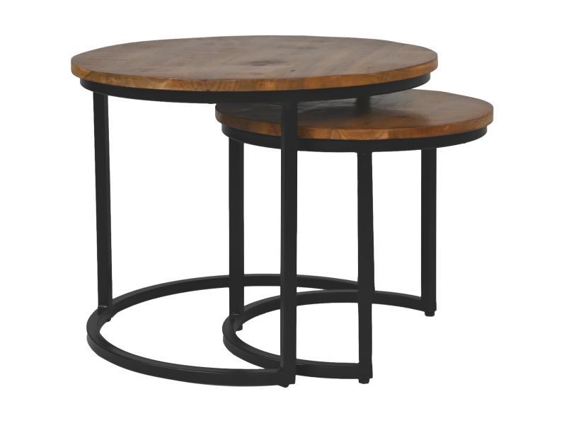 Side table Boaz Black | 60 cm