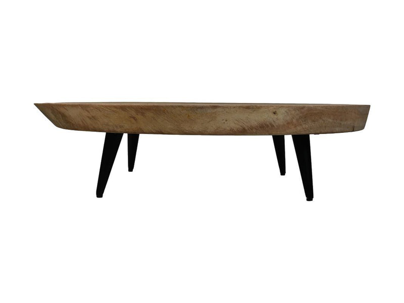 Ovale Salontafel Boomstam | 80 cm