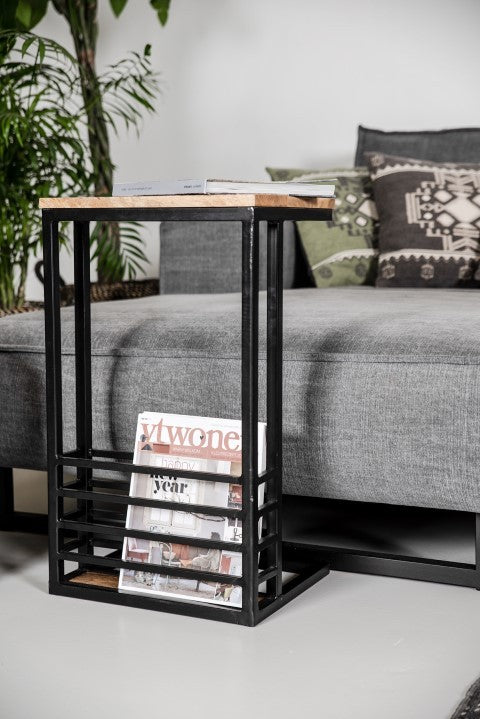 Side table Boaz Black | 60 cm