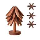 Houten Kerstboom Onderzetter