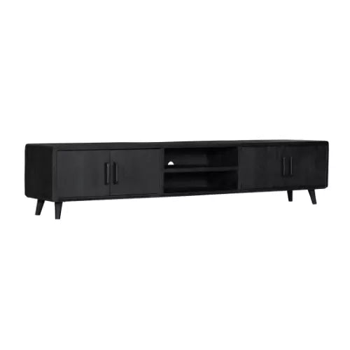 TV cabinet Denver Black | 240 cm