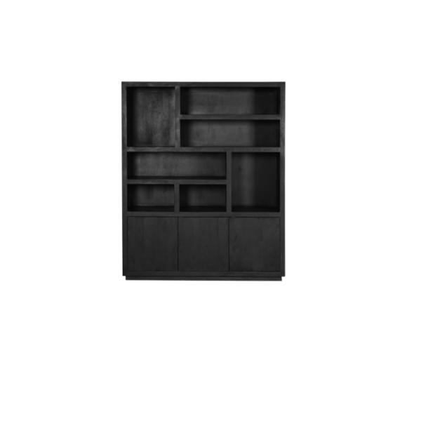 Brussels Black XL Shelving Unit | 160 cm