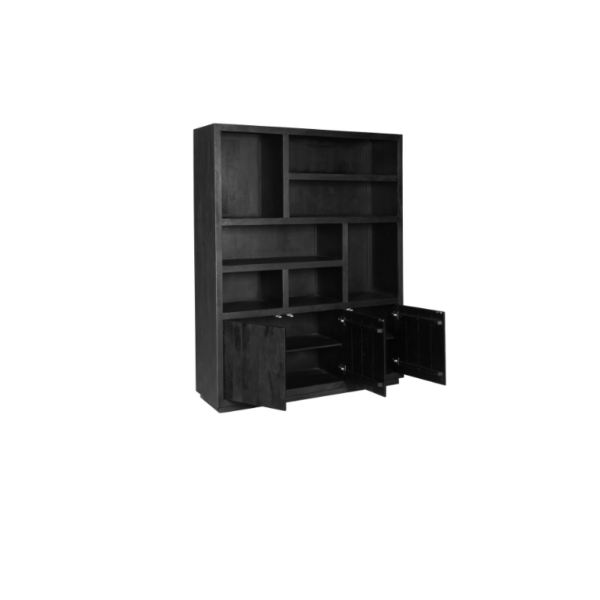 Brussels Black XL Shelving Unit | 160 cm