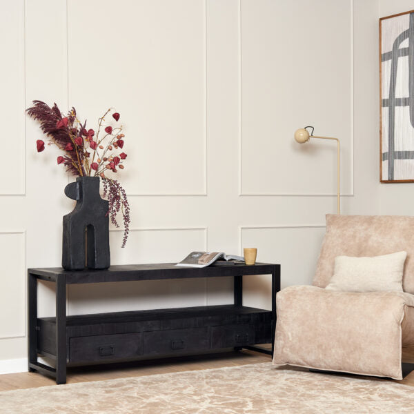 TV cabinet Boaz Black | 150 cm