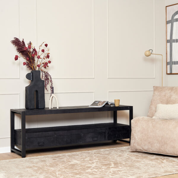 TV cabinet Boaz Black | 180 cm