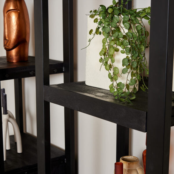 Bookcase Boaz Black 1 door | 55 cm