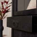 Display cabinet Boaz Black | 115 cm