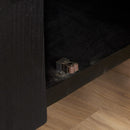 TV cabinet Boaz Black with doors and a drawer | 150 cm