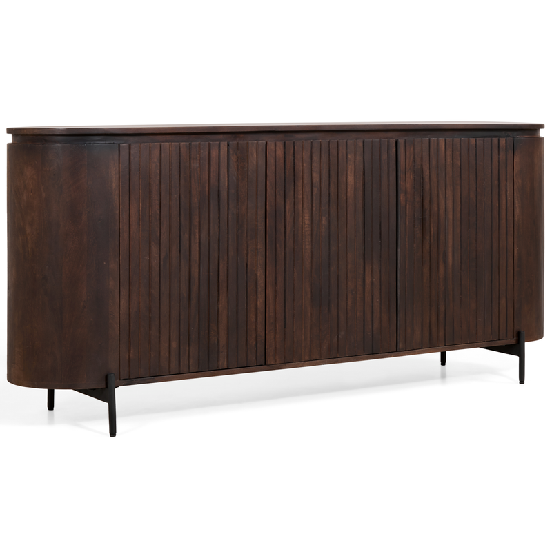 Mokka Dressoir Donkerbruin 180cm